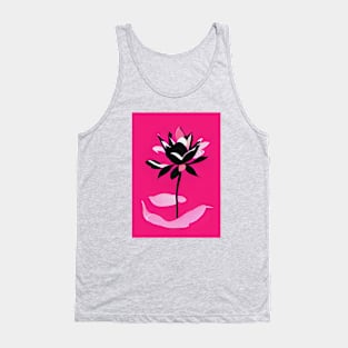 Pink Lotus Flower Tank Top